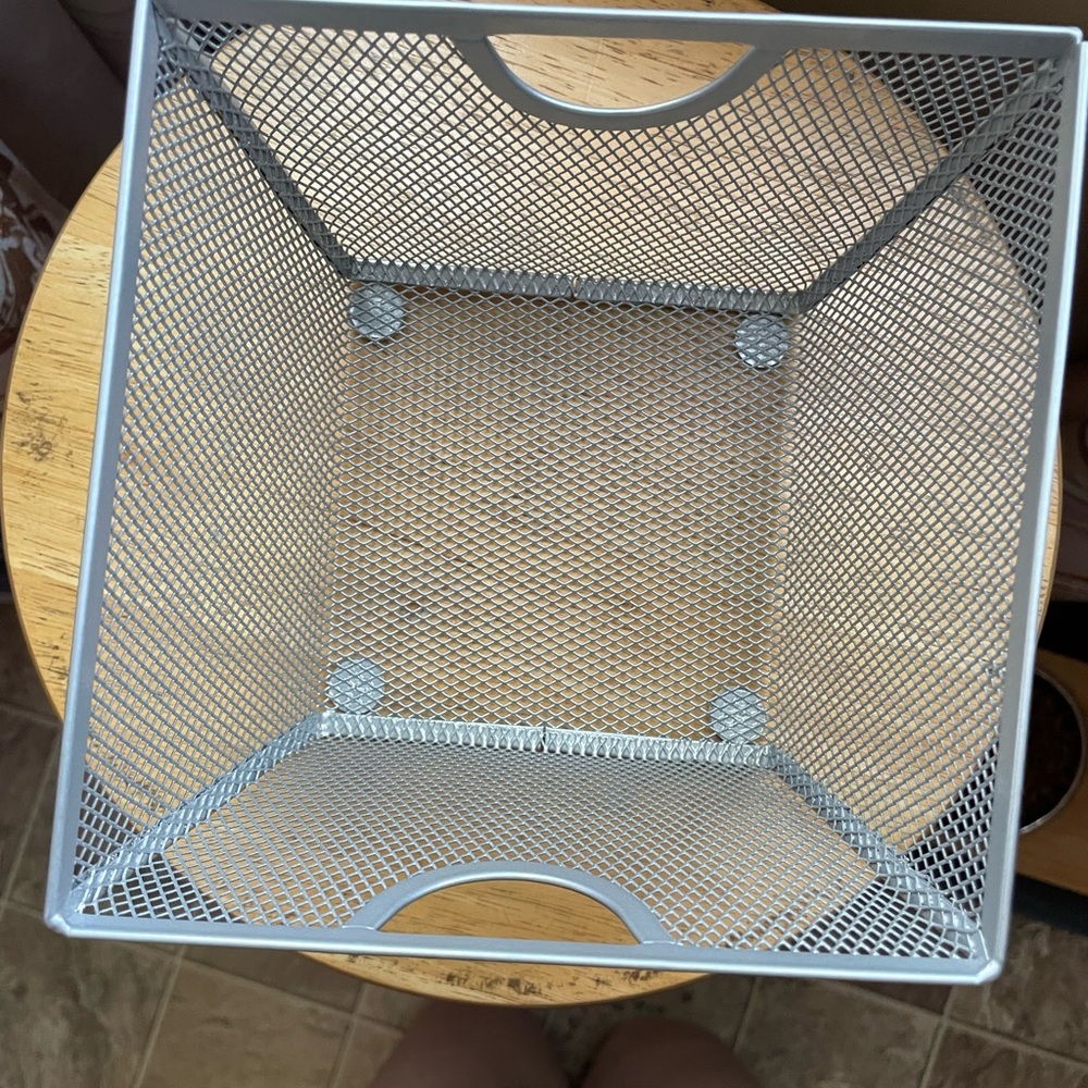 Storets Silver Mesh Storage Basket - Picture 2 of 4